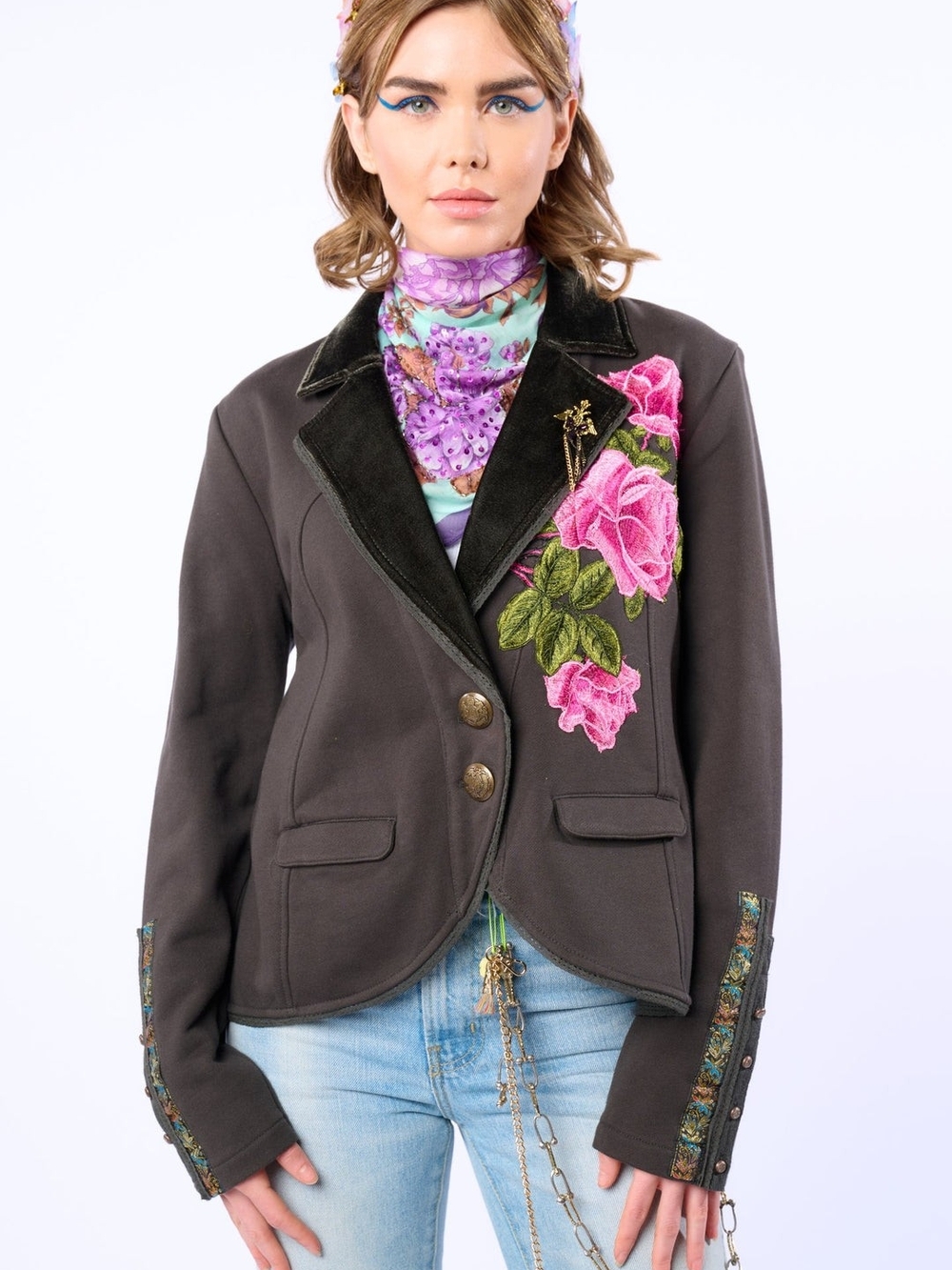 Colonel Embroidered Floral Blazer
